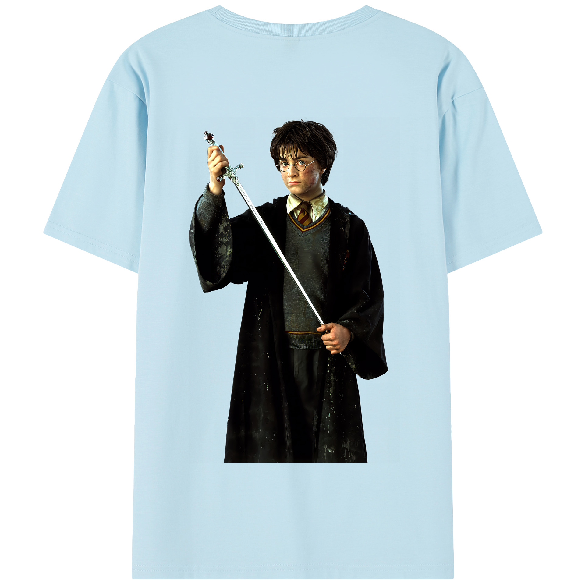 （画像用） Harry Potter ハリー・ポッターシリーズ 綿100％半袖Tシャツ（背面プリント）